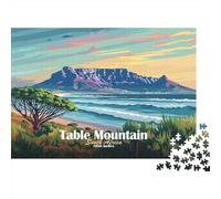 Table Mountain, South Africa Jigsaw Puzzle for Adults, 1000 Pieces, 70x50cm/1000pcs, Quiet Home Activity, Weekend Downtime And Time at Home