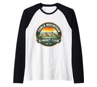 Table Mountain Summit Club Peak Climber Climbing Hiking Hike Raglan Baseball Tee