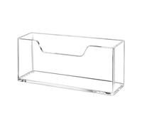 Table Napkin Holder - Acrylic Napkin Holder for Vertical Paper Storage - Transparent Tissue Dispenser Storage Organizer for Napkins Table Decor For Kitchen