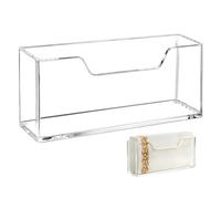 Table Napkin Holder - Modern Acrylic Napkin Dispenser | Transparent Tissue And Towel Organizer, Table Decor For Home Cafe Apartment