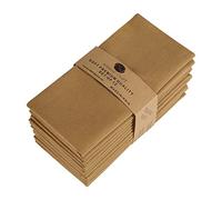 Table Napkins Cloth Dinner Cloth Cotton Linen Blend Fabric 12 Pack Easter Special Mitered Corners for Every Day Use Napkin Pre Shrunk and Good Absorbency (TAN, Pack of 12)