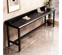 Table Narrow Long High Table,High Top Solid Wood Bar Table - Industrial Rectangular Pub Table for Small Spaces, Perfect for Restaurants, Coffee Shops & Modern Dining Areas