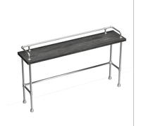 Table Narrow Long High Table,Industrial Bar Table - Long High Dining Table with Live Edge Design, Ideal for Coffee Shops, Balconies, Milk Tea Shops, Kitchens, and Modern Home Decor