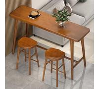 Table Narrow Long High Table,Industrial Solid Wood Bar Table - Rectangular Modern Counter Height Dining Table for Kitchen, Balcony & Dining Room - Long Island Bar Table (Stools Not Included)