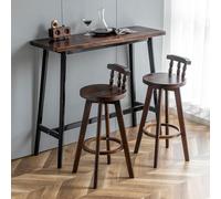 Table Narrow Long High Table,Modern Solid Wood Bar Table - Industrial Counter Height Dining Table for Kitchen, Pub, Restaurant & Home, Narrow Rectangle Coffee Table (Natural Finish)