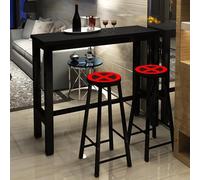 Table Narrow Long High Table,Rectangular Solid Wood Bar Table - Counter Height Long Dining Table for Home & Shop, Narrow Design Perfect for Against Wall, Sofa Table (No Chairs Included)