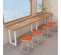 Table Narrow Long High Table,Solid Wood Bar Table - Industrial Height Bistro Table, Narrow Rectangular Console for Living Room, Hallway, Cafe, Restaurant - High Top Dining Table