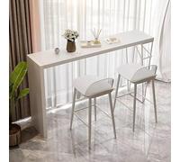 Table Narrow Long High Table,Solid Wood Bar Table - Rectangular Live Edge Industrial Pub Table with Steel Legs, 200x40cm Narrow Dining & Coffee Table for Modern Kitchen & Home Bar