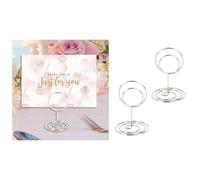 Table Number Holders 10/15pcs Rose Gold Heart Shape Metal Photo Holder Stands Table Number Holders Place Card Paper Menu Clips Wedding Desktop Decor(10pcs B02)
