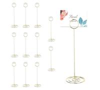 Table Number Holders 12 Pcs Tall Table Card Holders 22CM/8.6Inch Tall Place Card Stands Photo Holders for Wedding Party Graduation Reception Restaurant Office Home Memo & Decor (Gold)