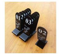 Table Number Holders , Acrylic Table Numbers Set Black Multiple Sizes 2.4x2.7x7.1 inches(45672)