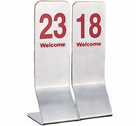 Table Number Set Place Cards Table Numbers Stainless Steel 7x2.4 Inch Pack of 1-100 Multicolor(Red,45316)