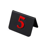 Table Numbers 1-10/20/30/40/50 Acrylic Restaurant Table Numbers with Double-sided 3D Digital, Modern Minimalist Table Number Tents for Wedding Reception, Party, Banquet, Restaurant, Cafe(Red,1-30)