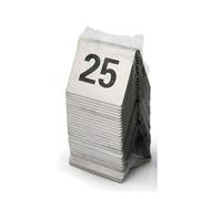 Table Numbers 1-10 Restaurant，Stainless Steel Tent Style Table Numbers 1-10/25/50/100 Restaurant Digital Number Plate Tabletop Number Stackable, Wedding Birthday Marriage Party Supplies (Size : 1 to