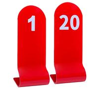 Table Numbers 1-20 Red Acrylic Double Sided Table Numbers For Wedding Reception Restaurants Cafes