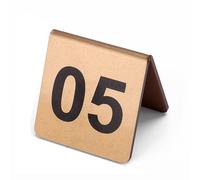 Table Numbers, Acrylic Tent Style Table Number Cards Multicolor 6x6cm 1-50 Pack(1 to 10)