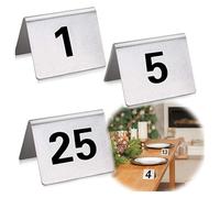 table numbers, Table Signs Double-Side Black Numbers, Place Cards, Best For Rustic Receptions, Banquets, Cafés, Restaurants(1 to 100)