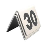 table numbers, Tent Style Table Signs Plate - Stable Upstanding - Digital Double-Sided 1-50/1-100 - Restaurant Place Cards/1 to 100(1 to 100)