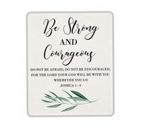 Table Pad Be Strong and Courageous Do Not Be Afraid Or Discouraged Mouse