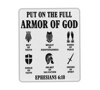 Table Pad Faith Scripture Put On The Full Armor of God Desk Pad Office