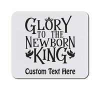 Table Pad Glory To The New Born King Crown Dove Art Mouse Pad Computer