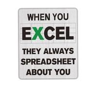 Table Pad When You Excel They Always Spreadsheet About You Mouse Pad