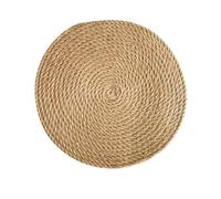 Table Placemat Set of 2, Khaki Weaved Dining Mats for Home & Restaurant, 36cm