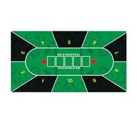 Table Poker Mat, Texas Poker Mat - Rubber Mat Portable Tablecloth | Holdem Table Pad Board Game , Home Entertainment and Family Evenings