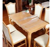 Table Protector 50 x 80 cm Waterproof, Oil Proof Transparent Clear PVC Table Protector Wipeable PVC Waterproof for Worktop Kitchen Restaurant Party Events, Rounded corners