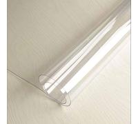 Table Protector 76 x 98 cm Waterproof, Oil Proof Transparent Waterproof Table Cover Wipeable PVC for Worktop Kitchen Restaurant Party Events, right angle