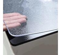 Table Protector Clear PVC Wipeable Clean Table Cloth Cover Waterproof Tablecloth for Home Kitchen Frosted 3mm,46x72in(116.84x182.88cm)