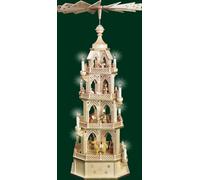 Table pyramid Birth of Christ Electric Handmade Seiffen Pyramid NEW 17750