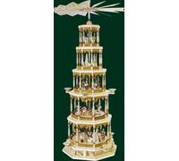 Table pyramid Birth of Christ in natural music box Erzgebirge NEW 14745