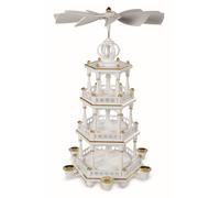 Table pyramid empty 3-tier white -gold (LxWxH):28x30x51cm NEW