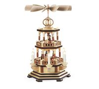 Table pyramid Holy Story 2-story nat. electric illuminated and driven