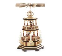 Table pyramid Holy Story 2-story nat. electric illuminated and driven