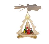 Table pyramid Santa Claus with train BxHxD 21x26x22.5cm NEW table decoration