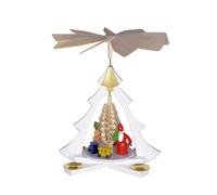 Table Pyramid Santa With Train Colourful Bxhxt 25x31, 5x28cm New Decoration