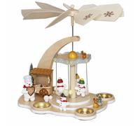 Table pyramid Snowman Carousel WxHxD 26.5x28.5x26.5cm NEW Table decoration