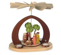 Table Pyramid With Tea Lights Christ's Birth 1-Tier Colorful (LxWxH): 30x20x32cm