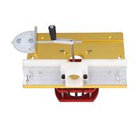 Table Router Base, Router Lift for 64mm to 66mm Diameters Motor, Router Lift with Top Plate Router Lifting Base Woodworking Slotting Trimming Chamfering Table Top (Gold)