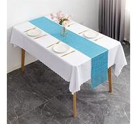 Table Runner 1pcs Sparkly Rose Gold Sequin Table Runners for Weddings Party Christmas Cloth Decor Chemin De Mariage Placemats Cloths(Sky blue,30CMX200CM_1PCS)