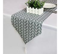 Table Runner 1pcs Table Runner Modern with Tassels Cotton Linen Fabric for Christmas Party New year Decorations home Home textile 2021 Placemats Cloths(Q,33x210cm)