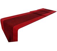 Table Runner - Bed Runner - Red - Thai Silk & Cotton - Hand Made