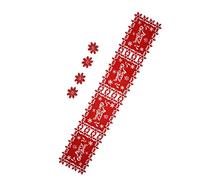 Table Runner, Christmas Table Runner Placemat Heat Absorption Felt Table Runner Placemat Table Runner Christmas Table Runner (4 English 35*25cm placemats + 4 coasters)