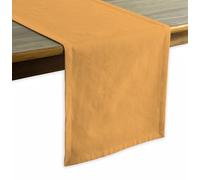 Table Runner Cotton Calicot Fall Table Runner|Table Centre Piece 14 x 90 Inches Long Party Table Top Decoration Farmhouse|Wedding|Spring Easter Decor,|Halloween| |Rustic Vintage|Golden Yellow Color