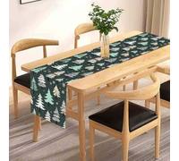 Table Runner Crafted from Flax, 13x72 Inch, Suitable for Dining and Kitchen Tables, Machine Washable and Resistant to Heat, Scratches, and Spills