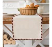 Table Runner Faux Table Runner Decorative Luxury Striped Patchwork Runners with Tassels for Home Living Room Bedroom Art Decor Wedding(B,30-160cm)