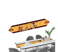 Table Runner Halloween Seasonal Pumpkin Ghost Skull 13x72 Inch
