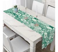 Table Runner Moroccan Geometric Table Decor Antifouling Bohemian Tile Coffee Table Mats for Kitchen DiningMediterranean Hexagon Party Supplies 40x240 cm